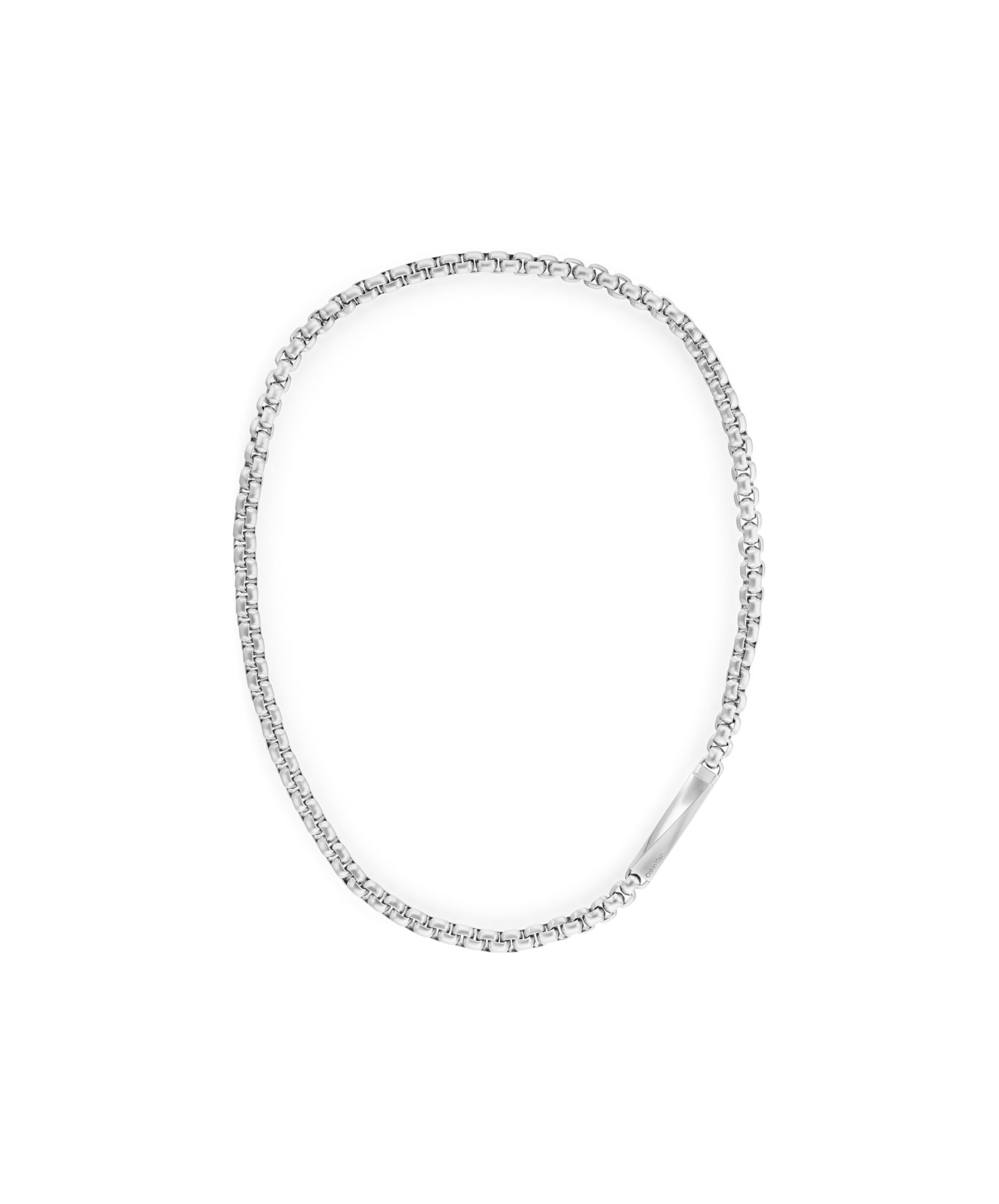 Amazon | [カルバンクライン]ICONIC ID メンズ ネックレス ステンレス